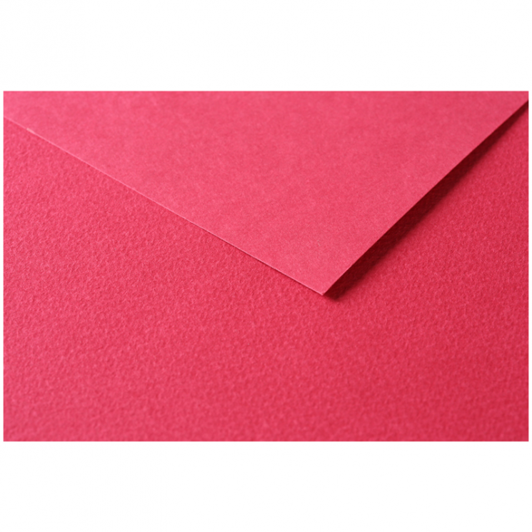 Бумага цветная №175 красный, размер 50х65 см, Tulipe, 160 гр/м2, Clairefontaine, артикул 960175
