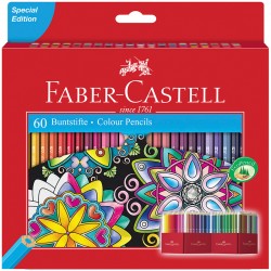 Карандаши цветные Замок 60 цветов в картонном пенале, артикул 111260