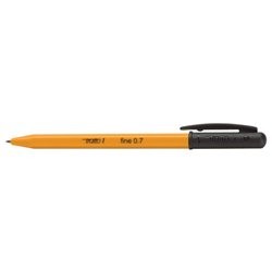 Ручка шариковая TRATTO, цвет чернил: черный, корпус желтый, артикул 821503