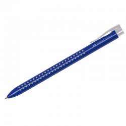 Ручка шариковая автоматическая Faber-Castell "Grip 2022" синяя, 1,0мм, трехгран., синий корпус
