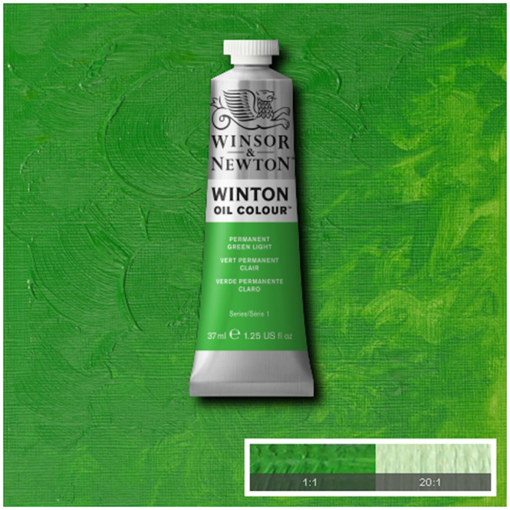 Масляная краска Светло-Зеленый Перманентный WINTON туба 37мл, артикул 1414483