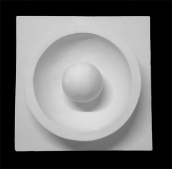 Гипс. Орнамент, шар в полусфере, 30 х 31 см, Экорше, артикул 60-610
