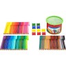 Фломастеры детские 45 цветов Connector + 10 клипс,металлический стакан,  артикул 155545
