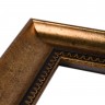 Рама багетная 30х40 см, шир. 42 мм, пластик, золотой с орнаментом, Б 921 + комплект крепежа