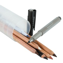  Сепия и Уголь KOH-I-NOOR Gioconda набор  5 штук, 2 ручки в подарок