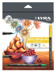 Фломастеры профессиональные LYRA набор 12 цветов