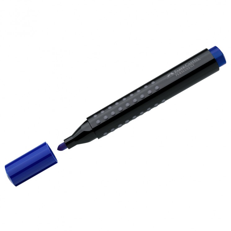 Перманентный маркер GRIP 1504, круглый наконечник, синий, артикул 150451