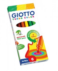 Фломастеры детские  6 цветов GIOTTO, артикул 415000