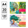 Альбом 20 листов Art-Space, А4 (210х297 мм), 180 гр/м2, целюлоза, артикул Аа20_7898