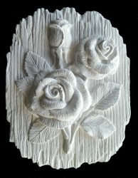 Гипс. Основа Розы, 19х15 см, артикул 40-405