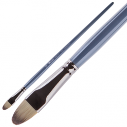 Кисть Синтетика овальная №16, Hi-Tech, длинная ручка, артикул 997016