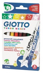 Фломастеры детские  8 цветов Магический поглотитель цвета GIOTTO, артикул 422700